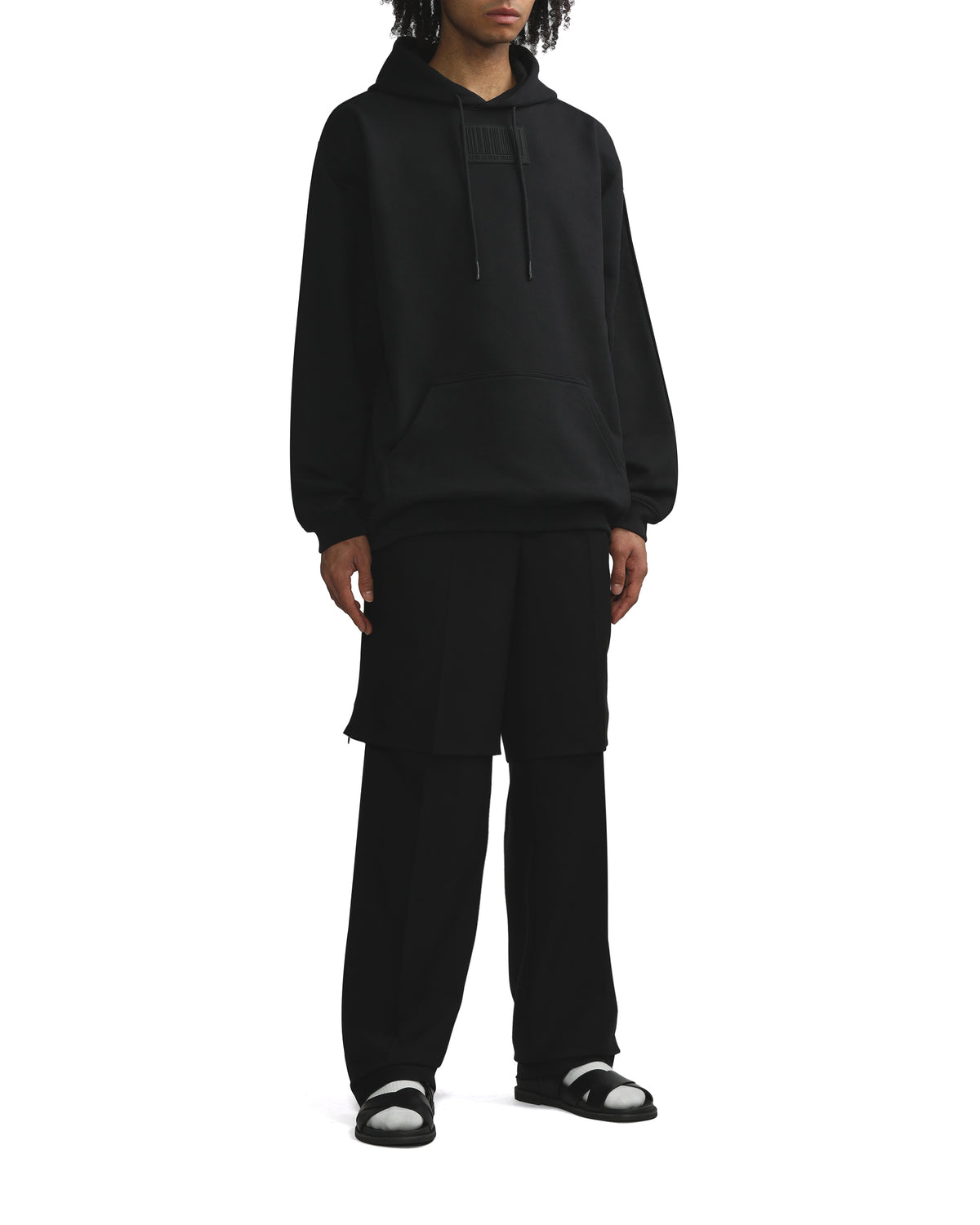 Layered tailored wool pants