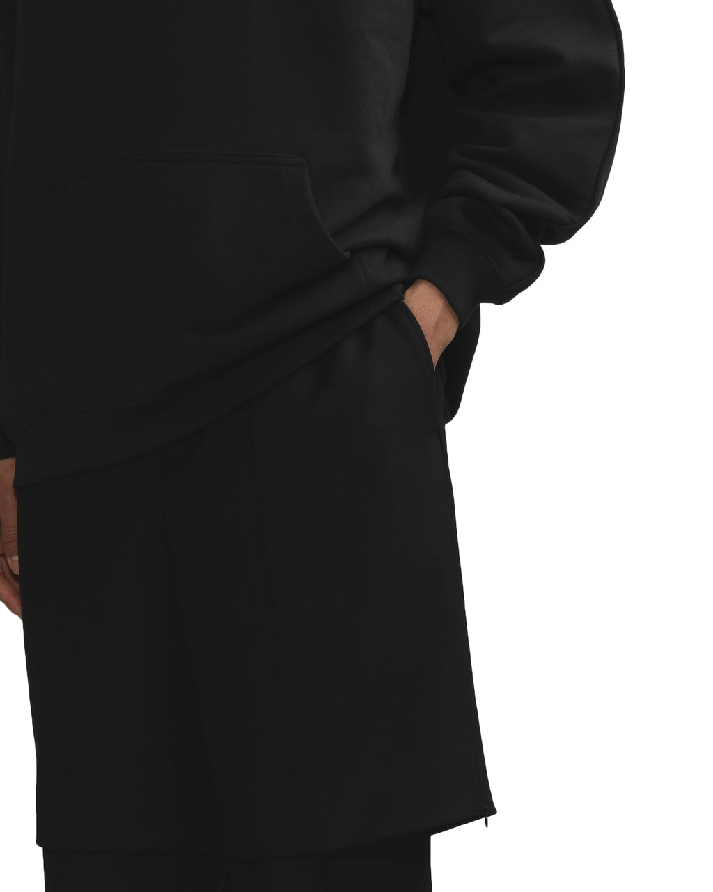 Layered tailored wool pants