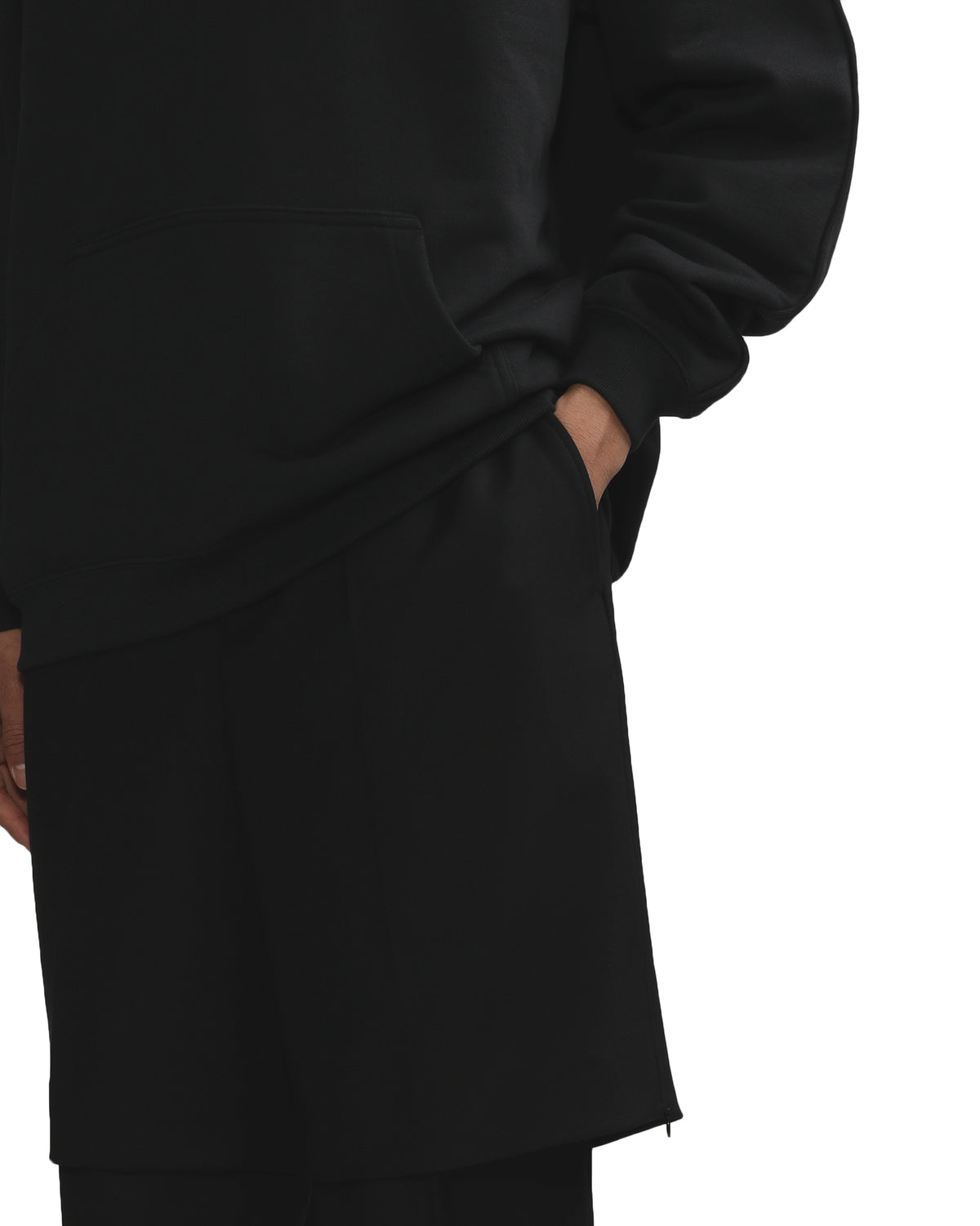 Layered tailored wool pants