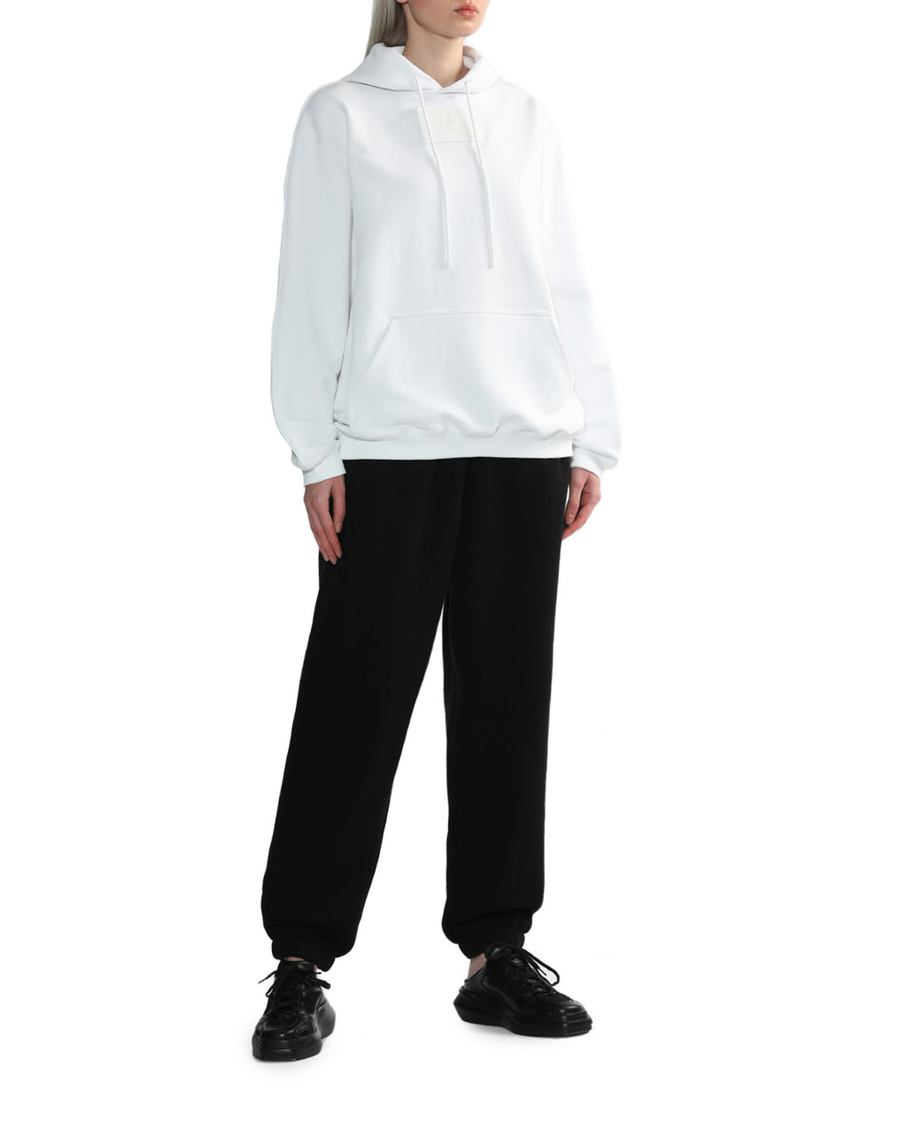 Big rubber patch hoodie