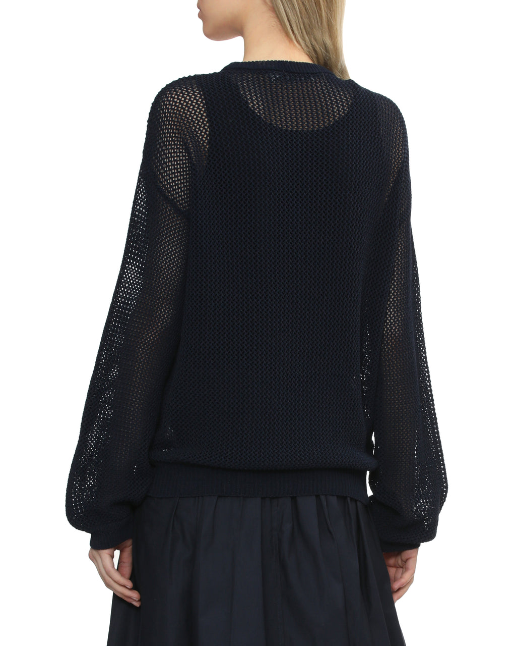 Embroidered crew neck sweater