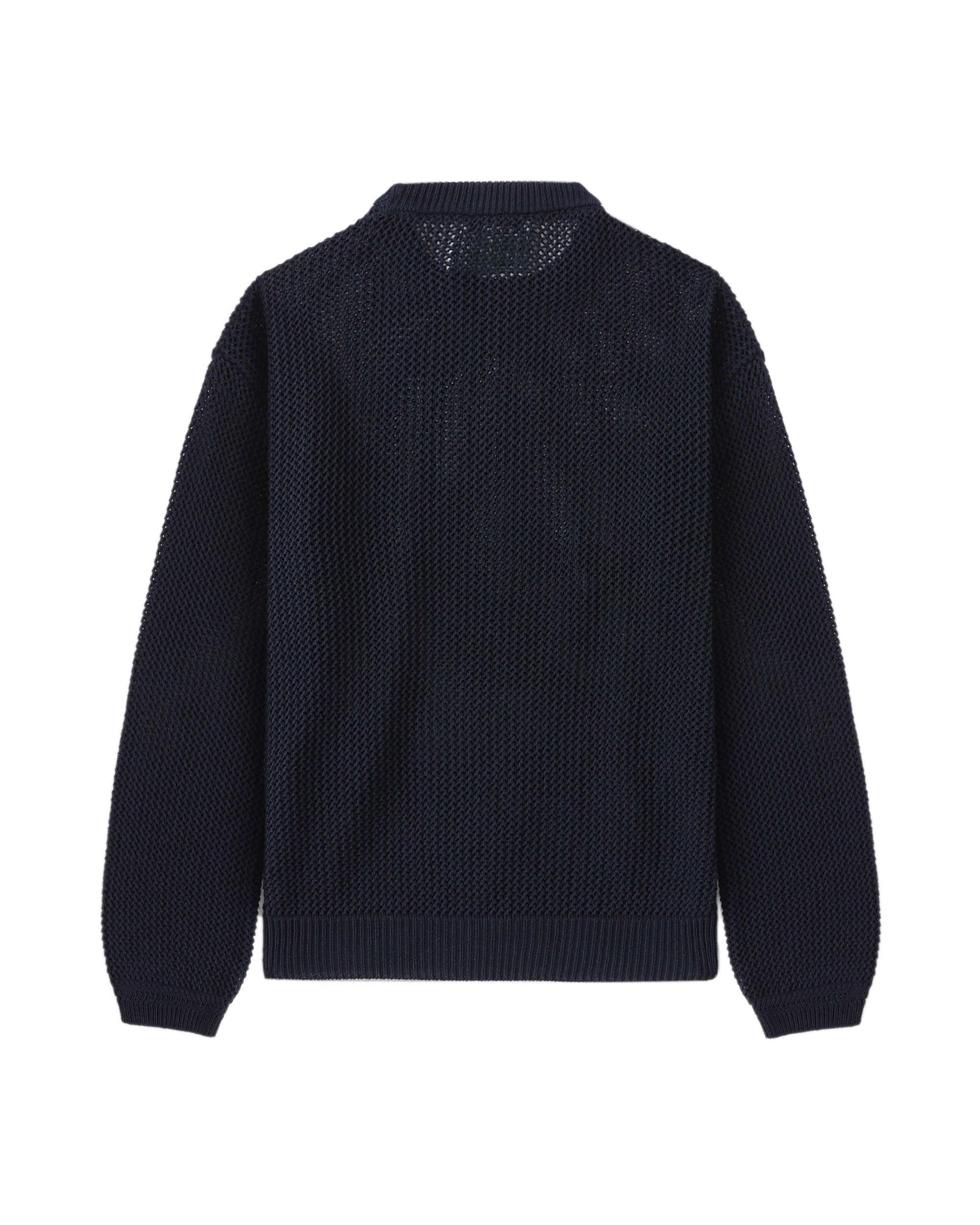 Embroidered crew neck sweater