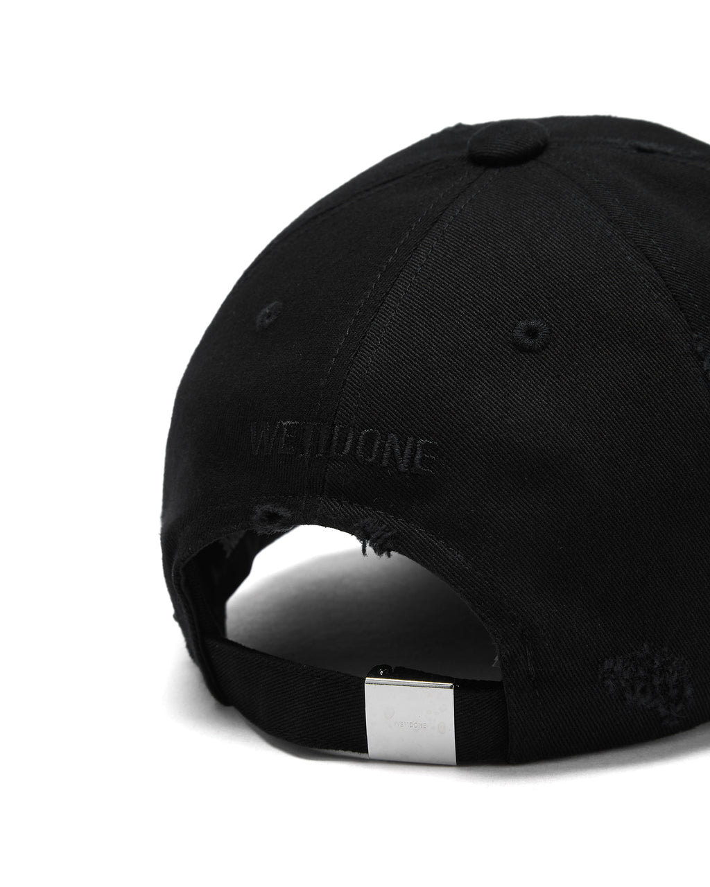 Embroidered distressed cap