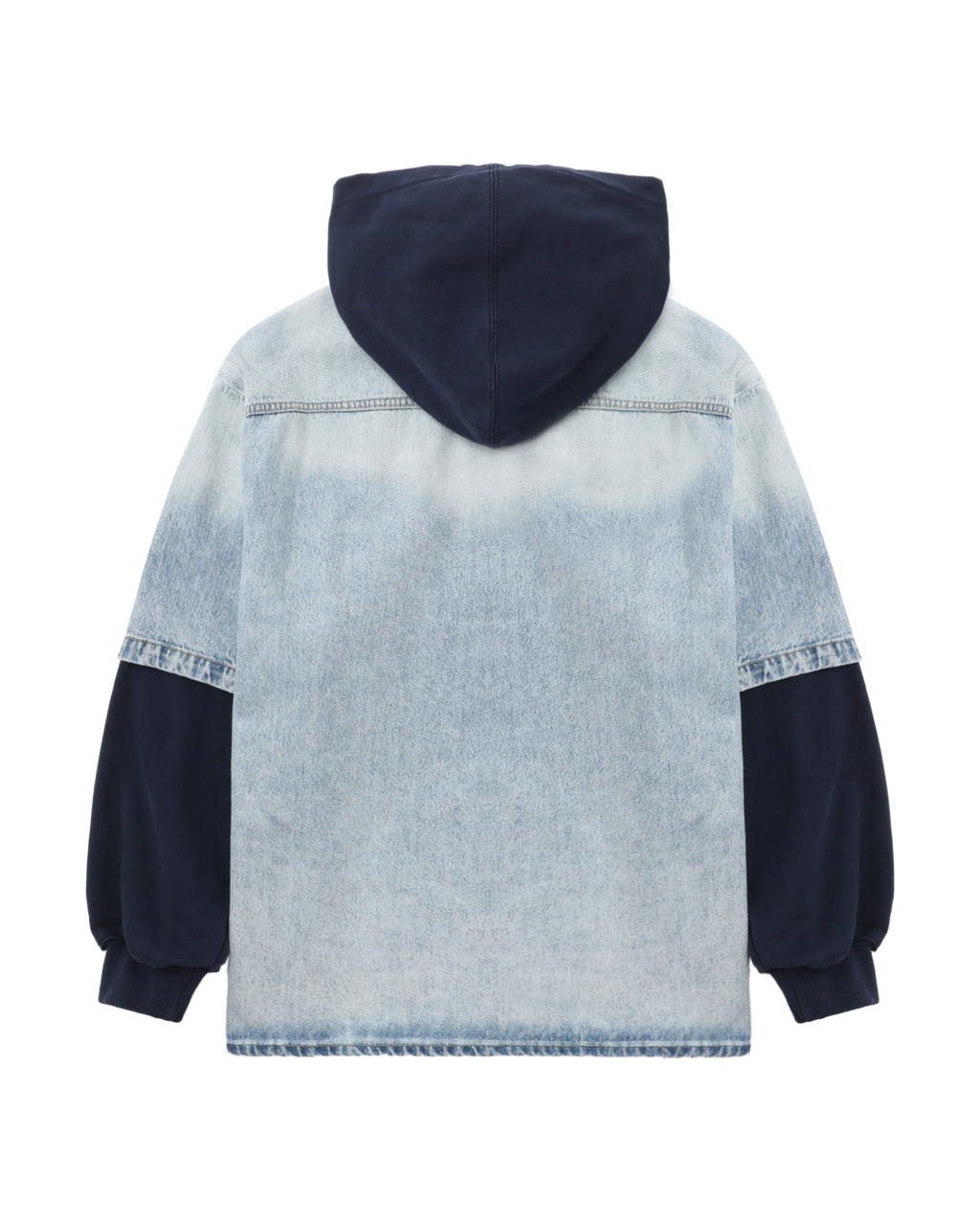 Denim hooded jacket