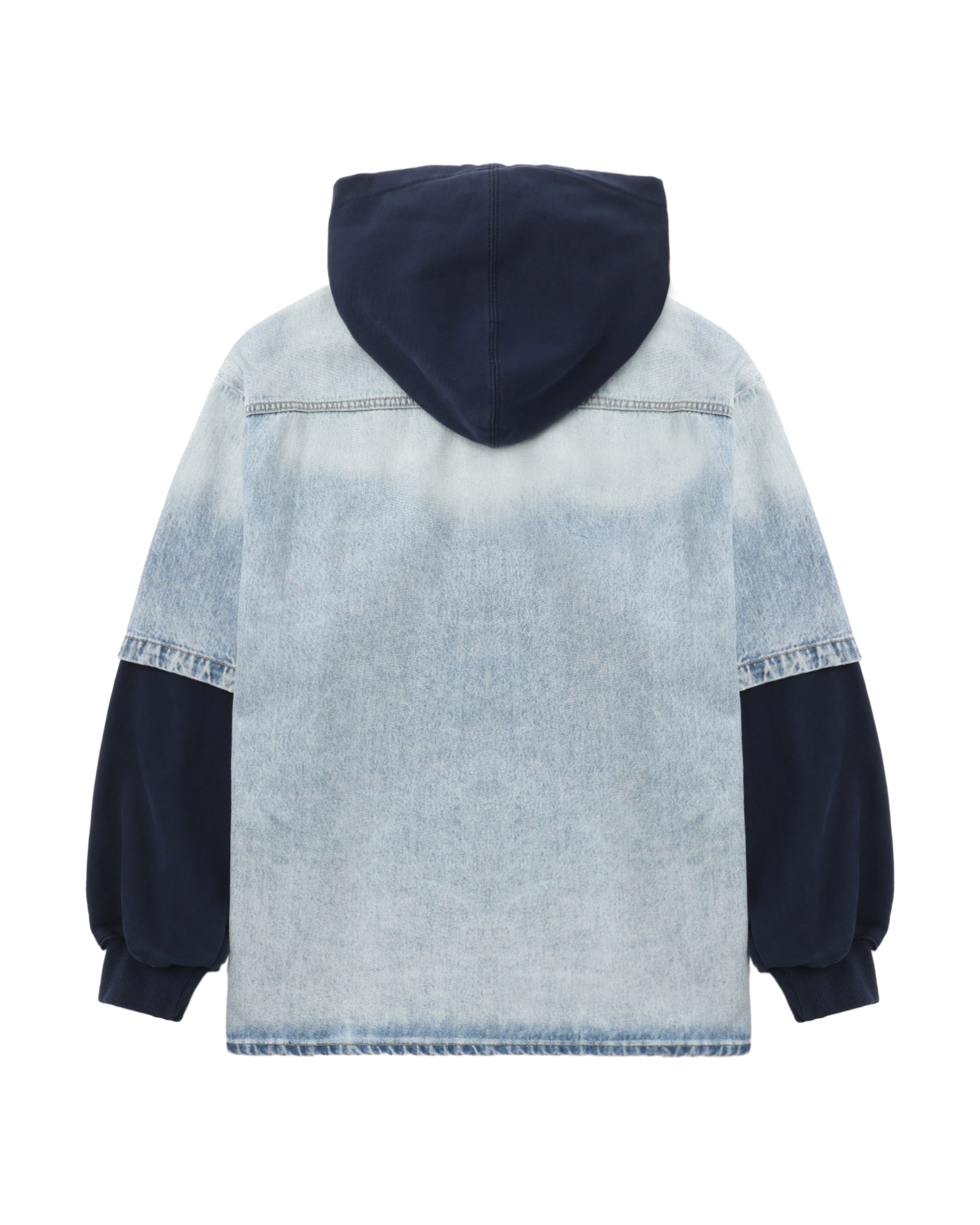 Denim hooded jacket