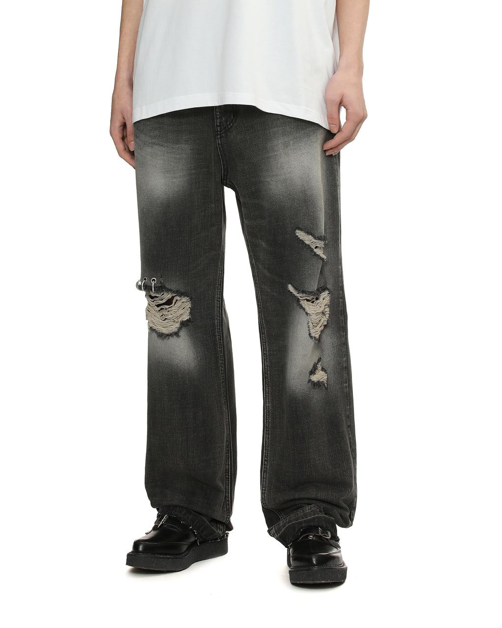 Distressed jeans