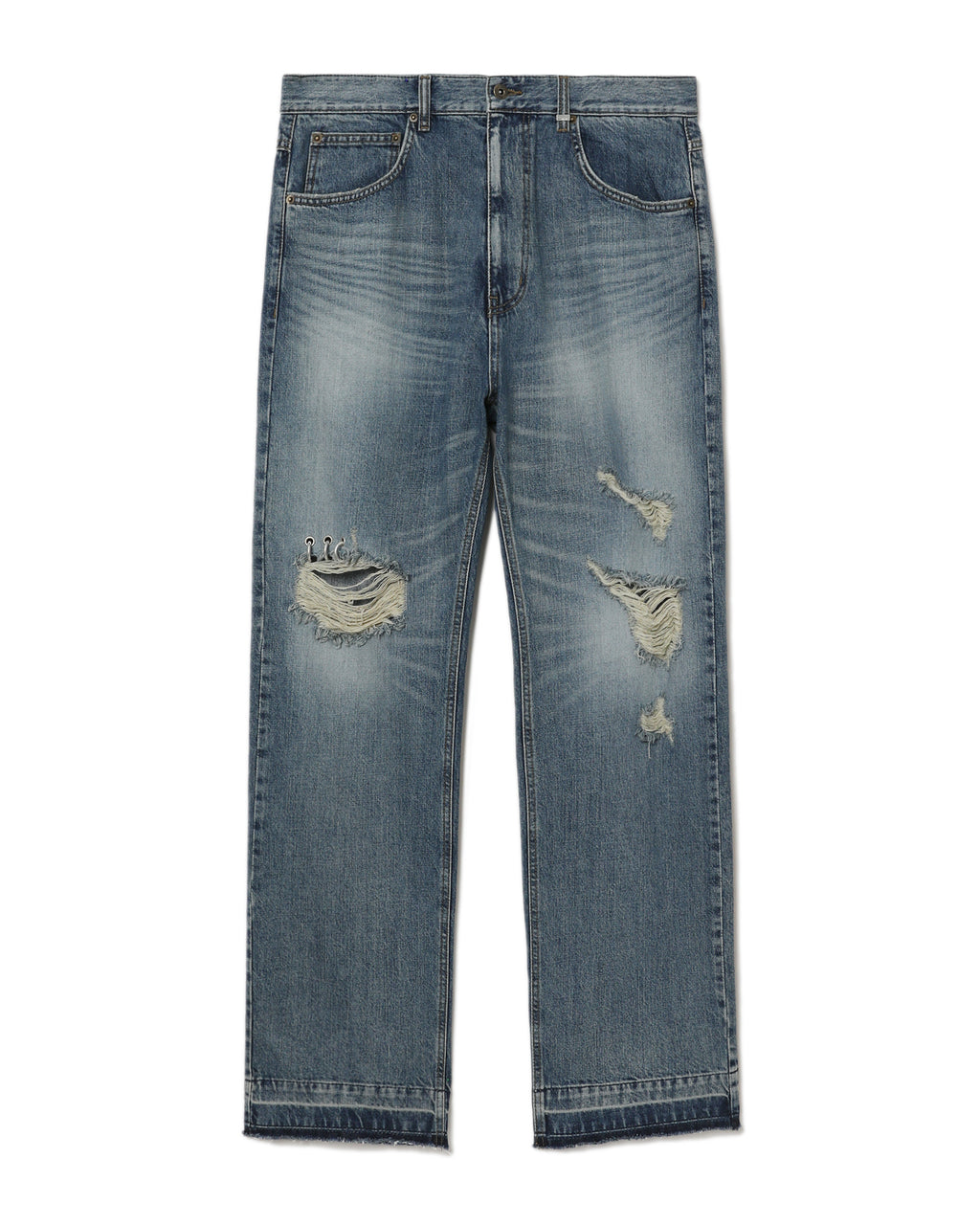 Distressed jeans