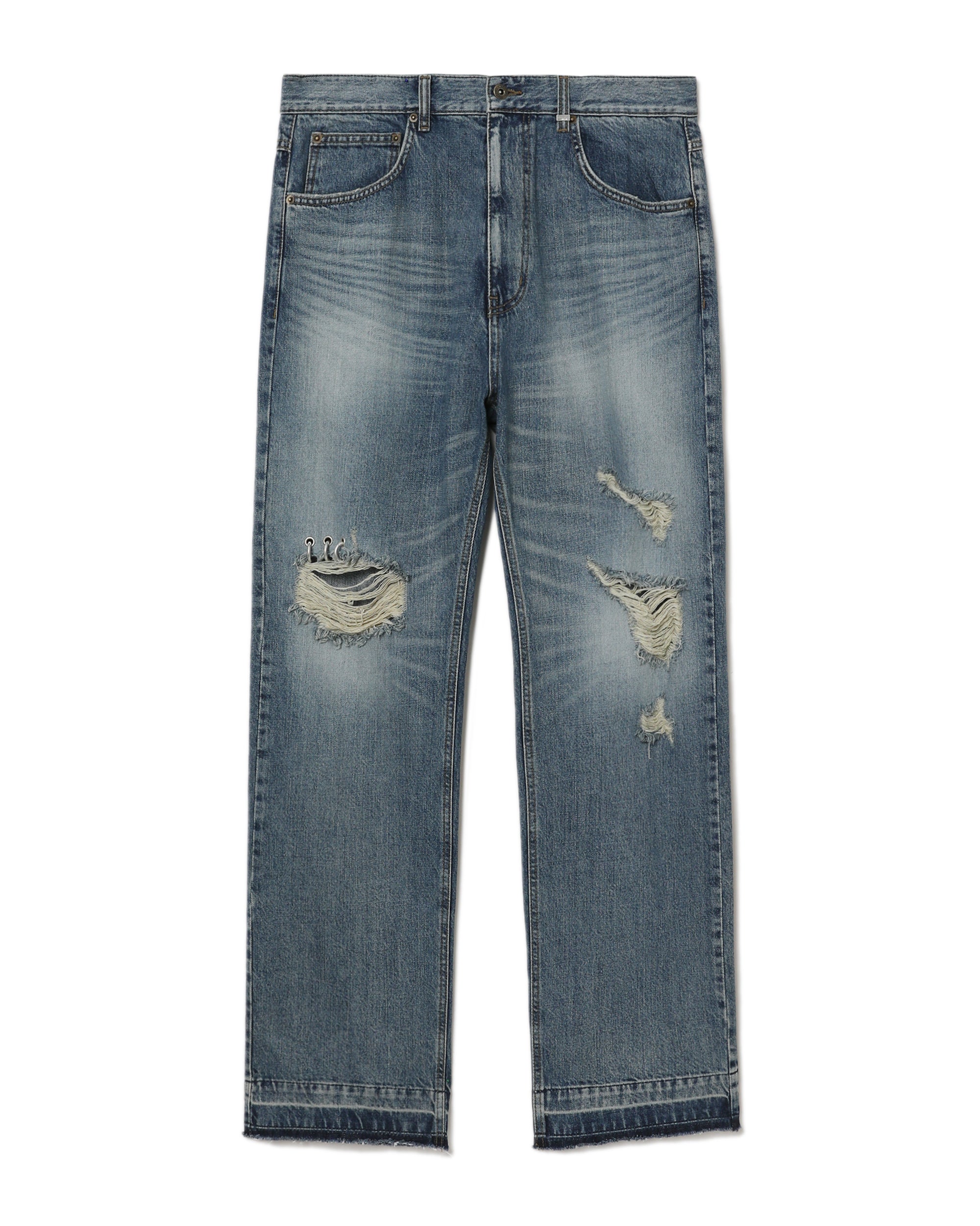Distressed jeans