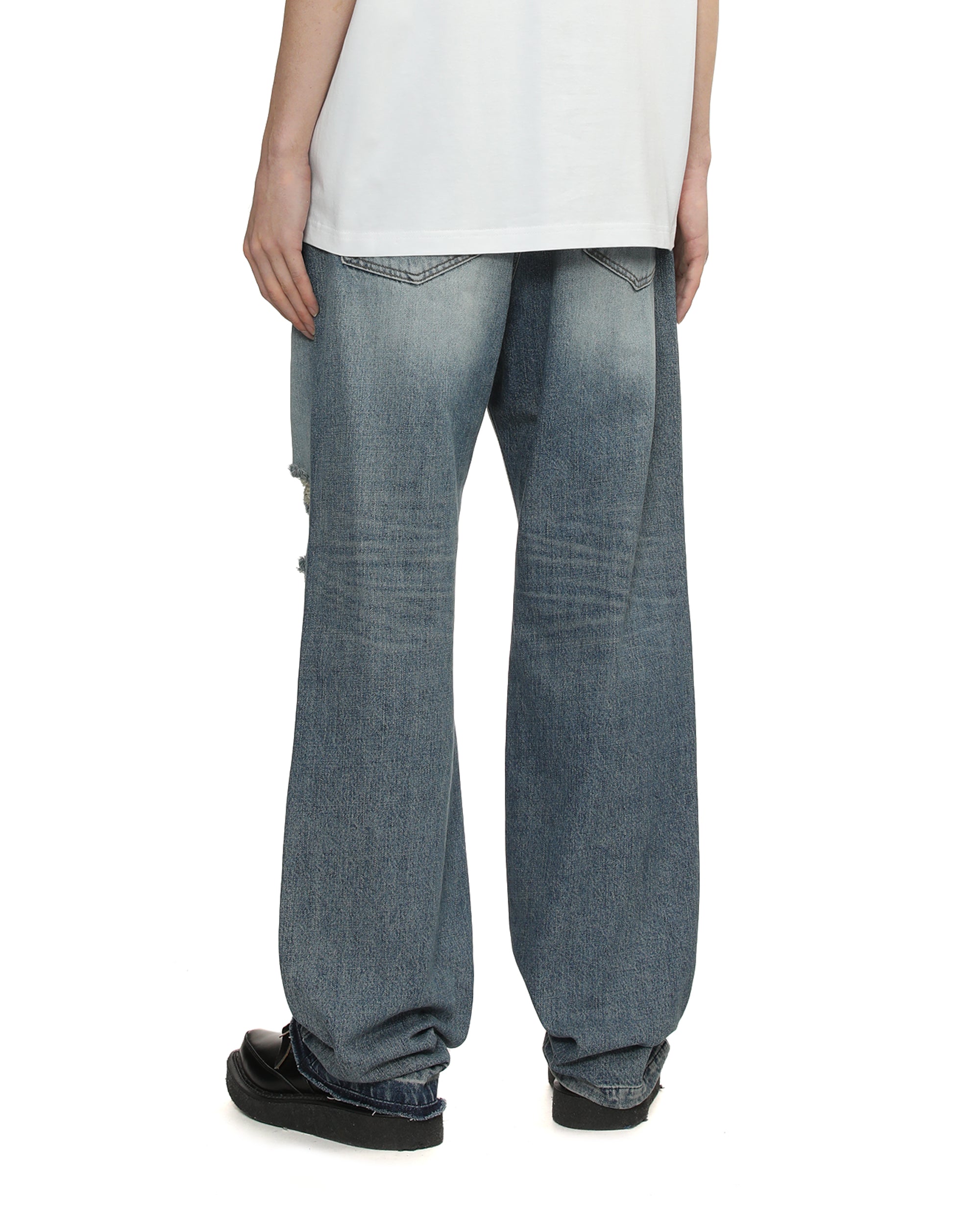 Distressed jeans