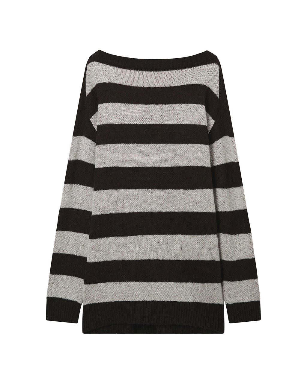 Grunge heart stripe sweater