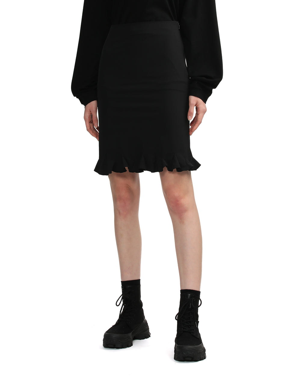 Ruffled mini skirt
