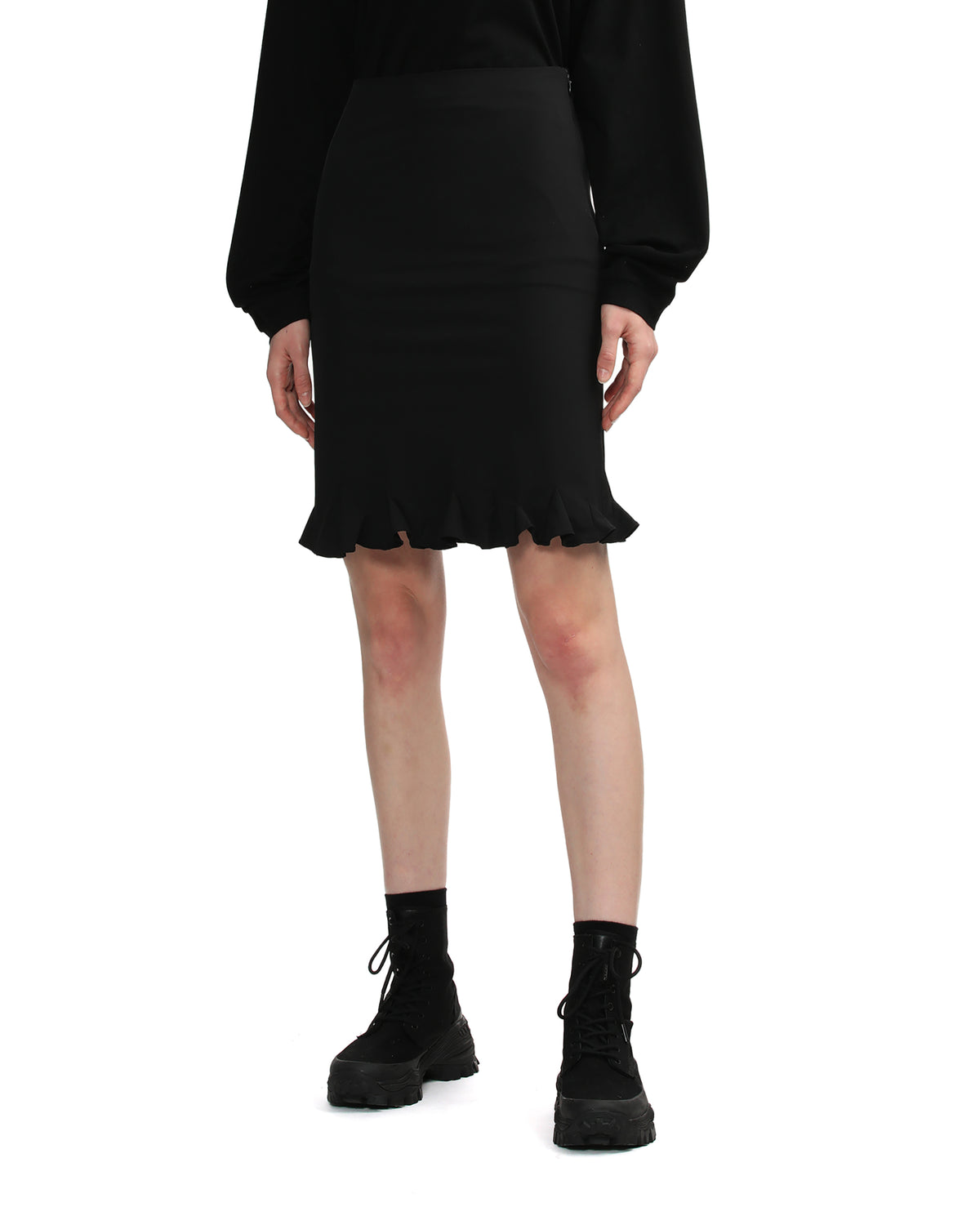 Ruffled mini skirt