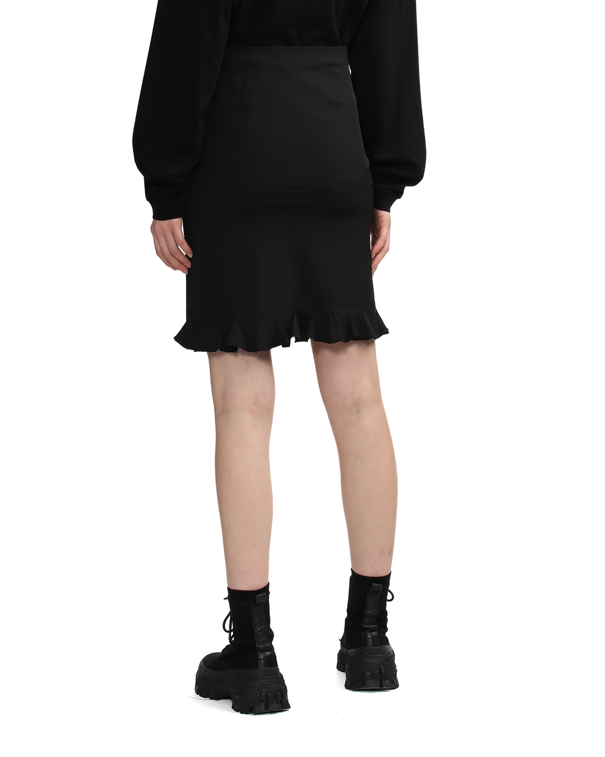 Ruffled mini skirt