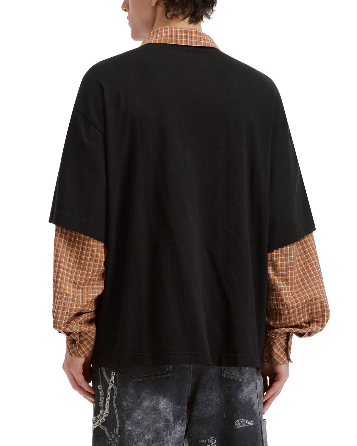 Layered polo shirt