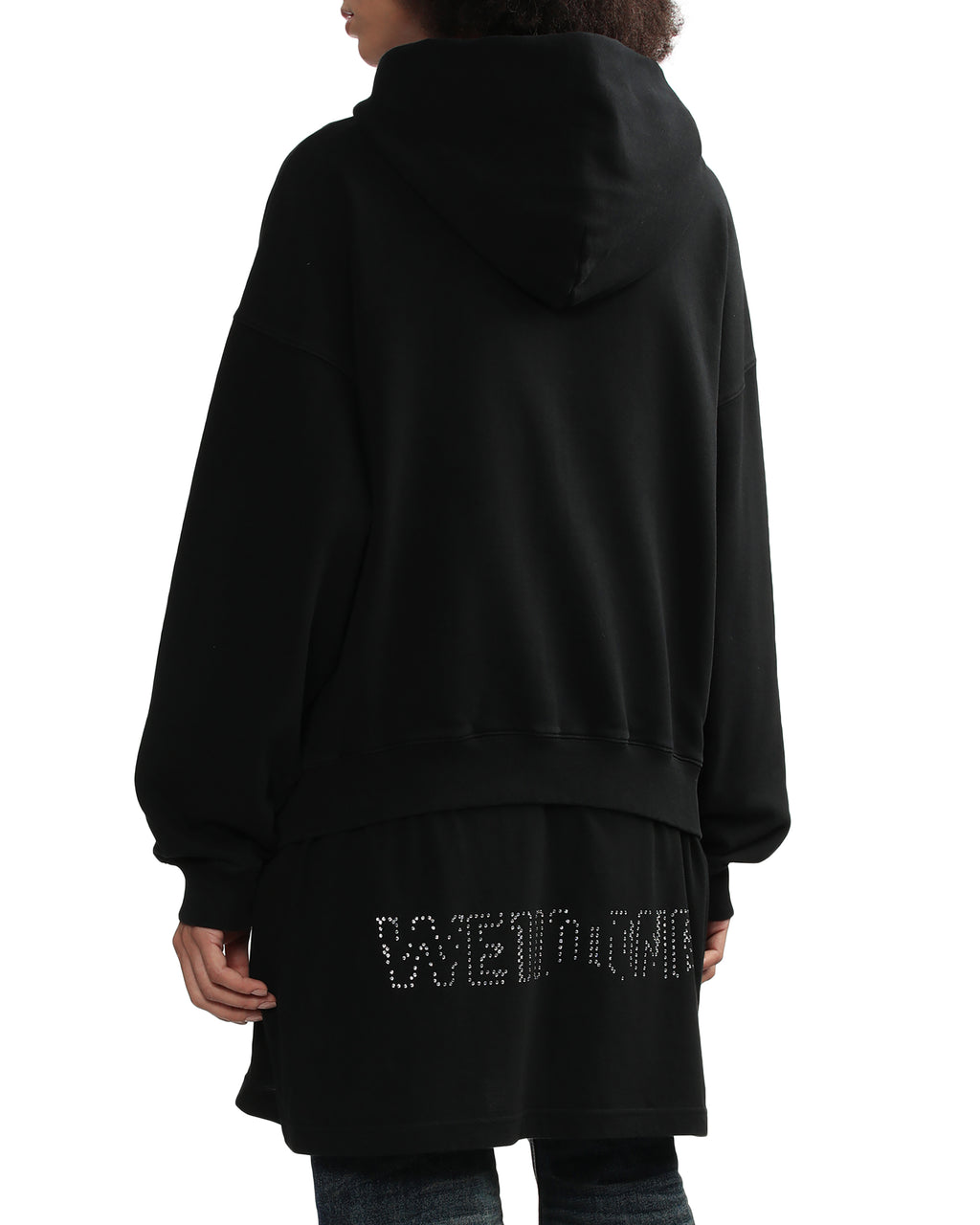 Printed zip-up hoodie