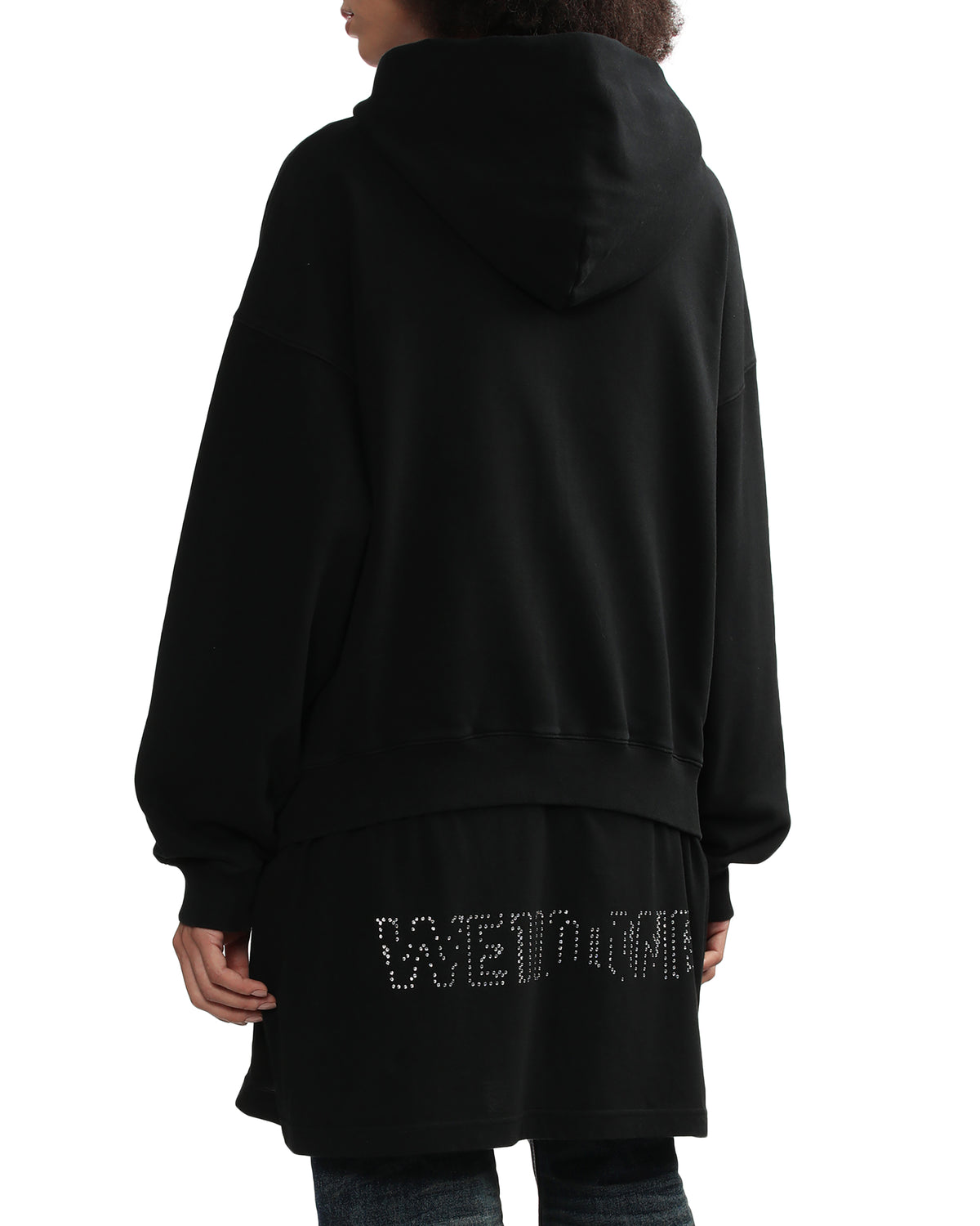 Printed zip-up hoodie