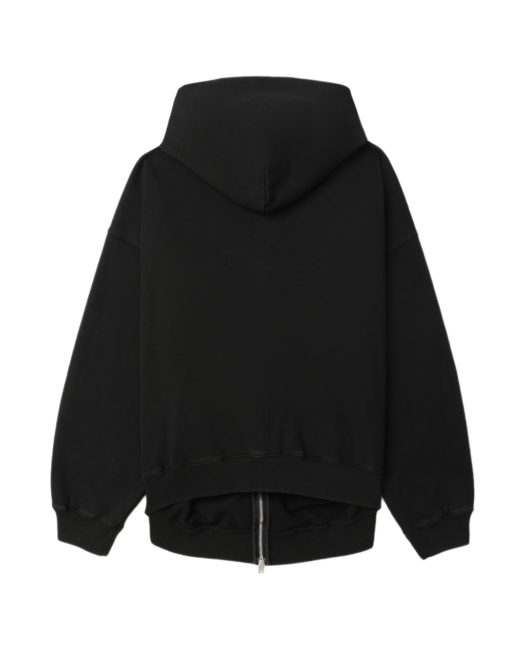 Printed zip-up hoodie