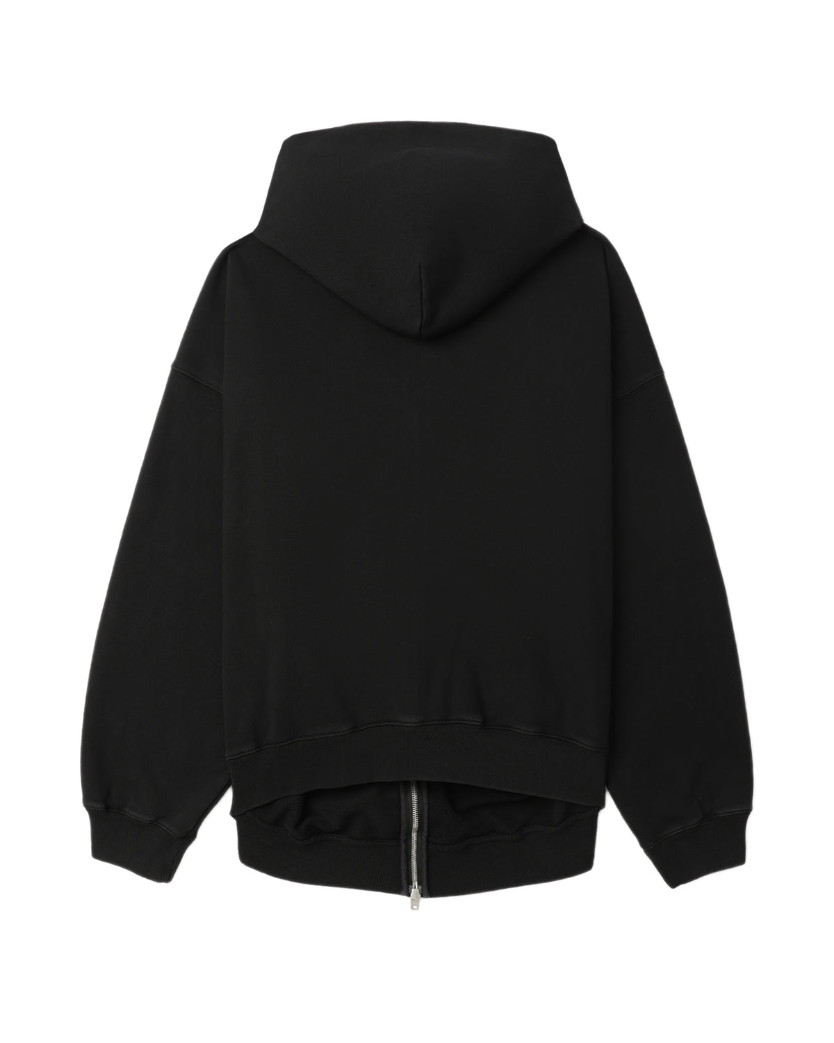 Printed zip-up hoodie