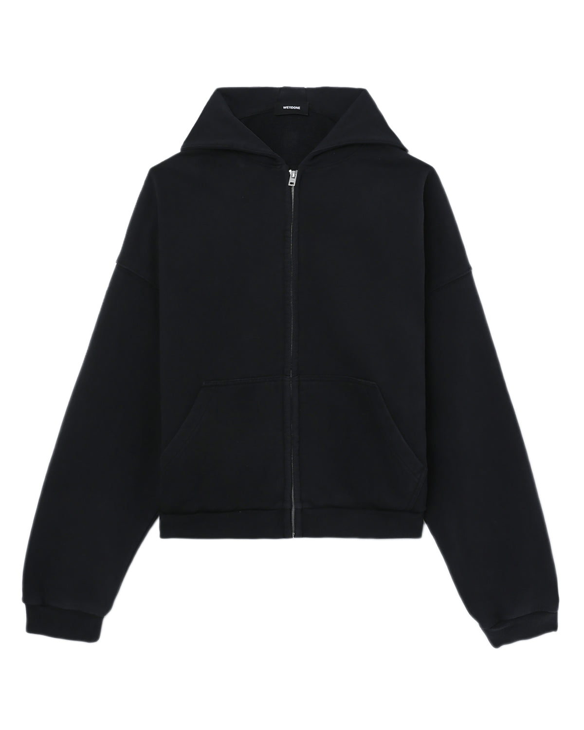 Embellished zip-up hoodie