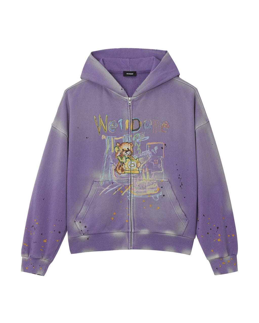 Graffiti zip hoodie