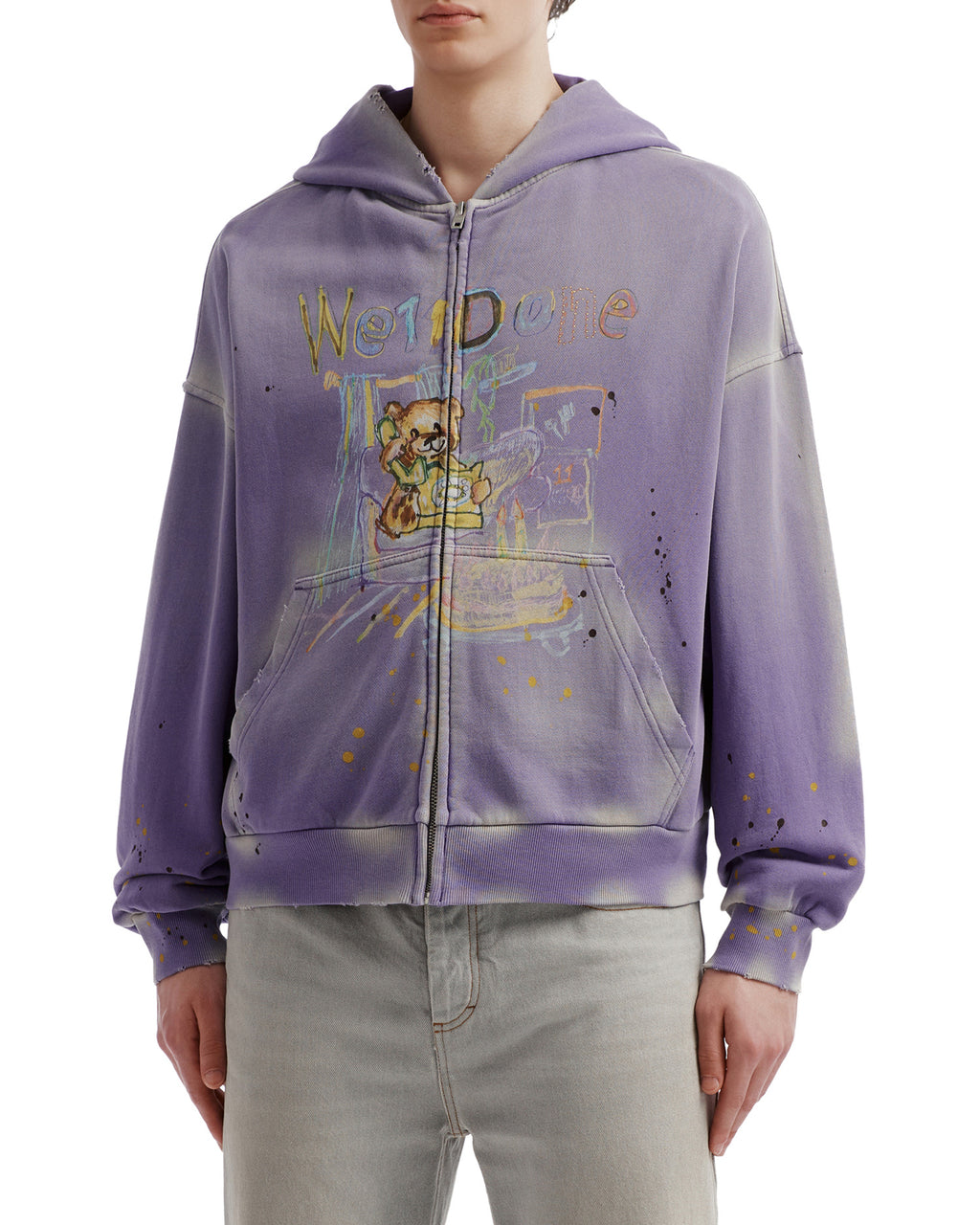 Graffiti zip hoodie