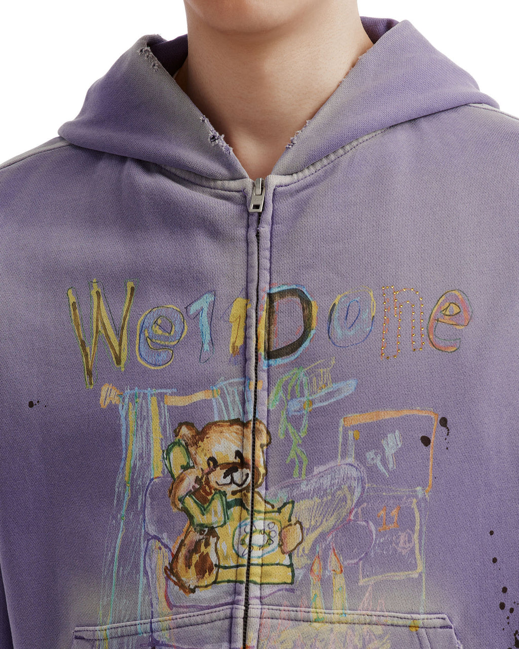 Graffiti zip hoodie