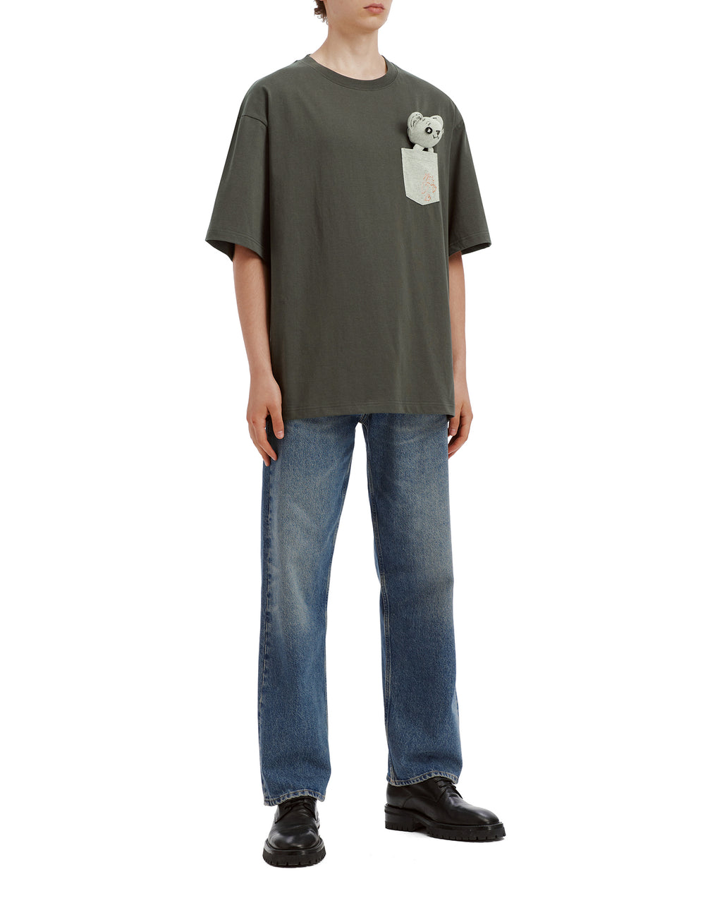 Doodle teddy pocket tee