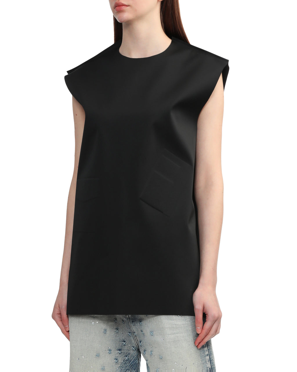 Pocket embossed tank top