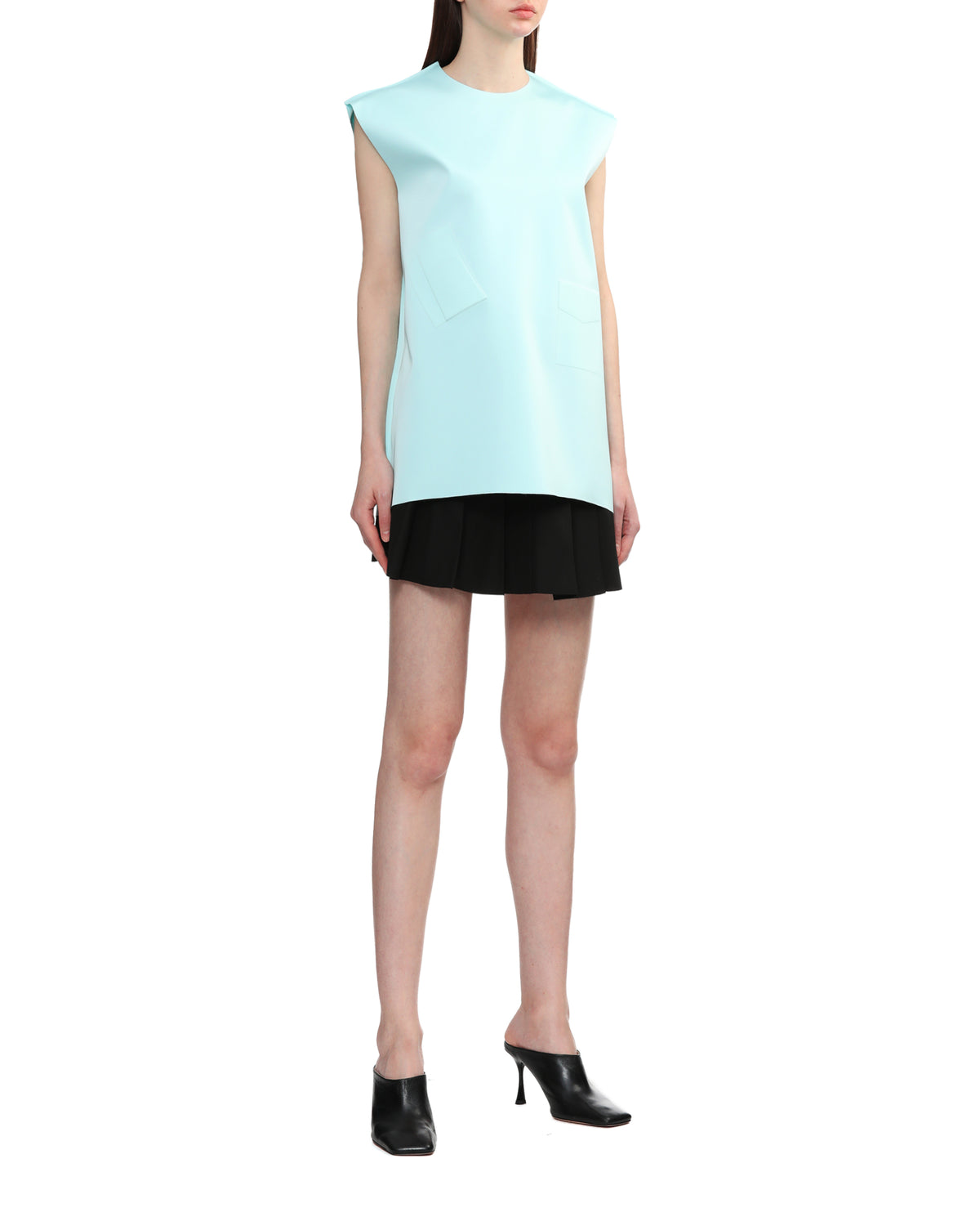 Pocket embossed tank top