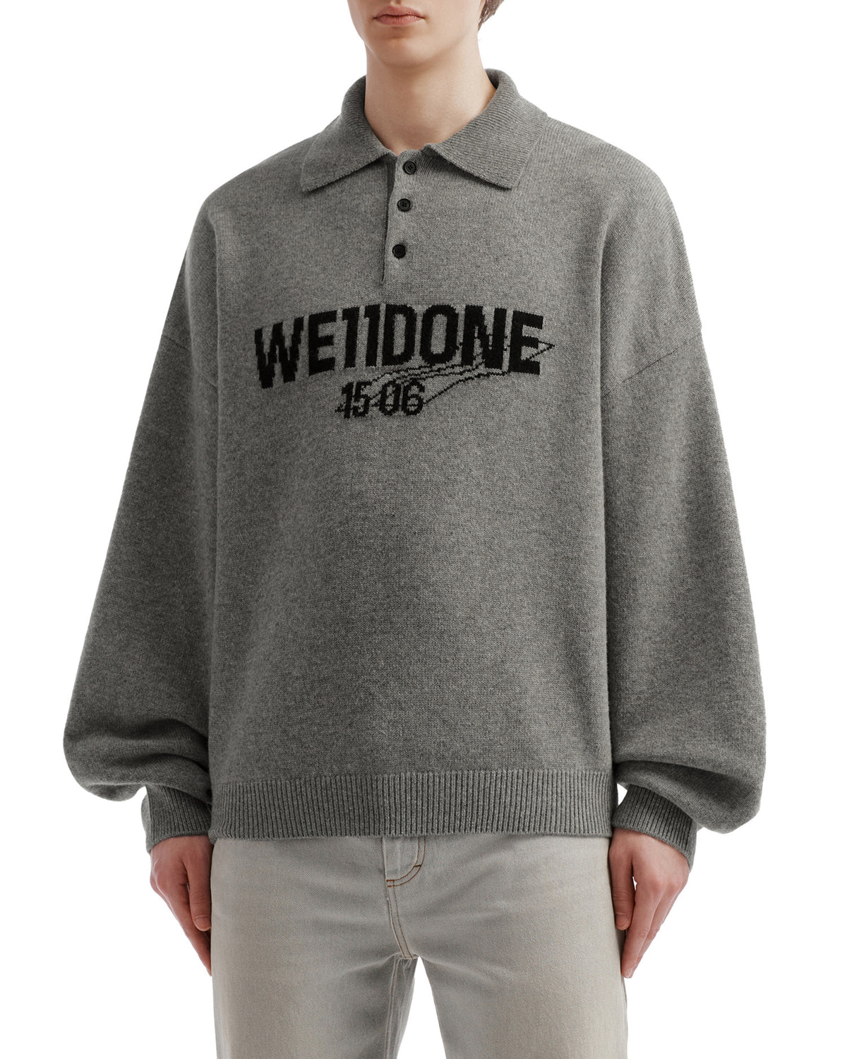 Long sleeve polo shirt
