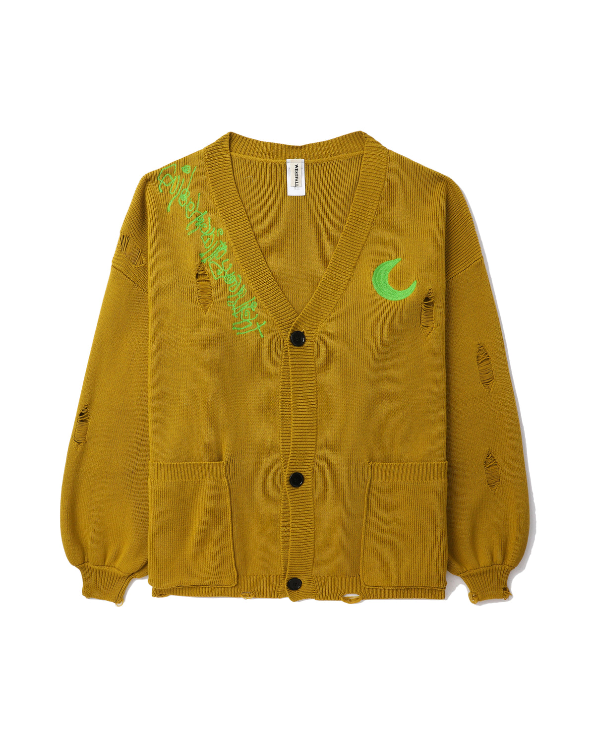 Distressed moon cardigan