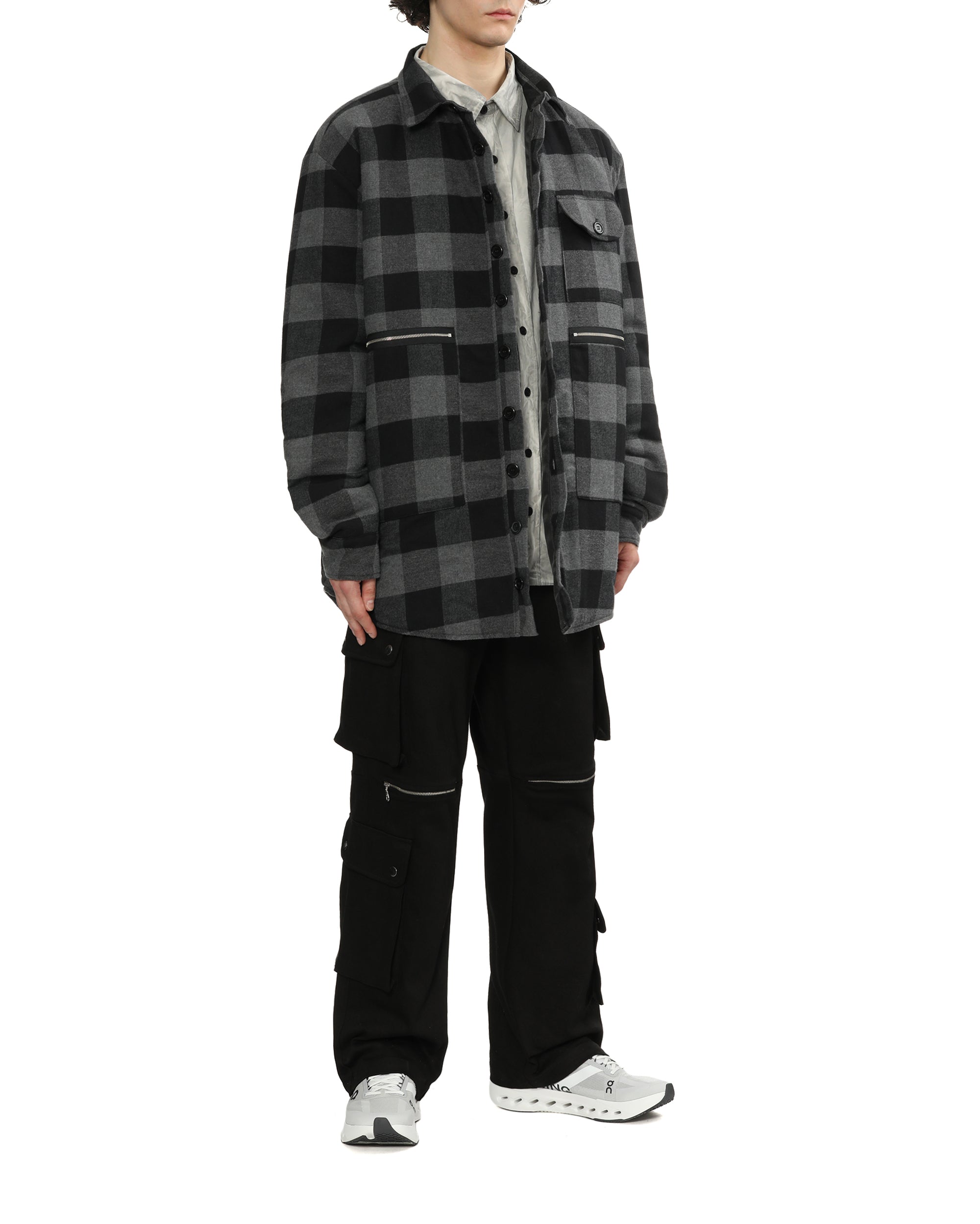 Padded flannel jacket