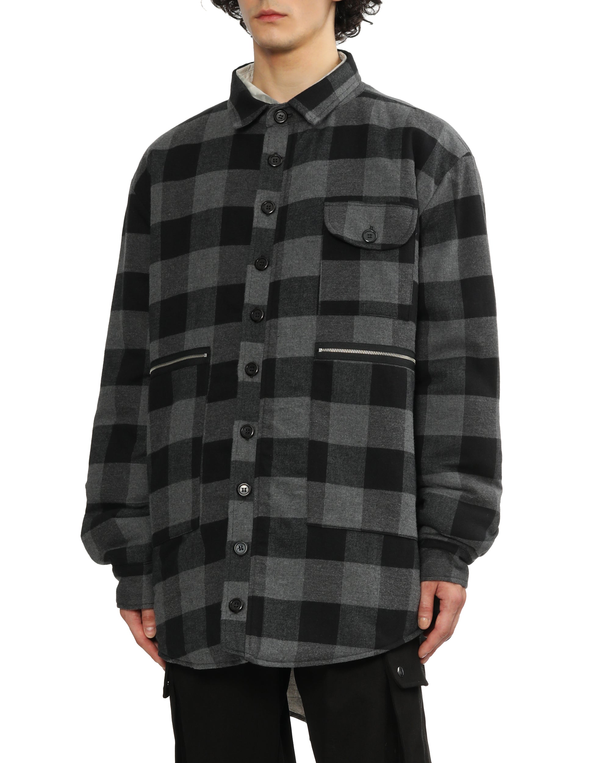 Padded flannel jacket