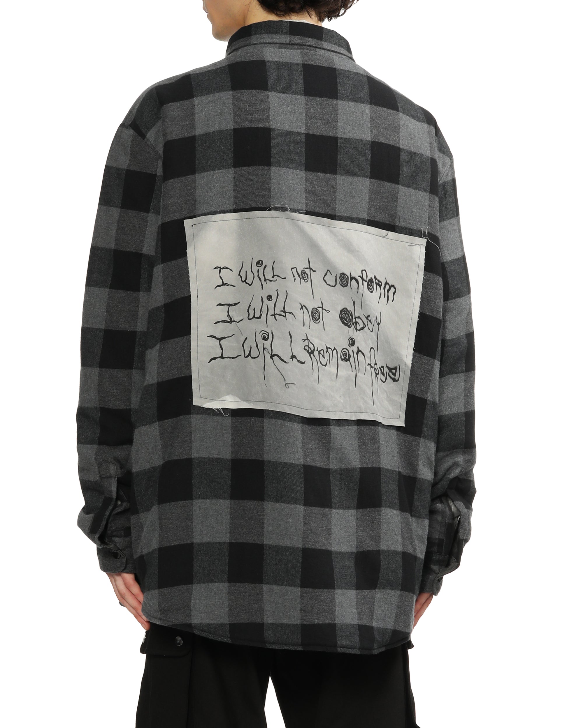 Padded flannel jacket