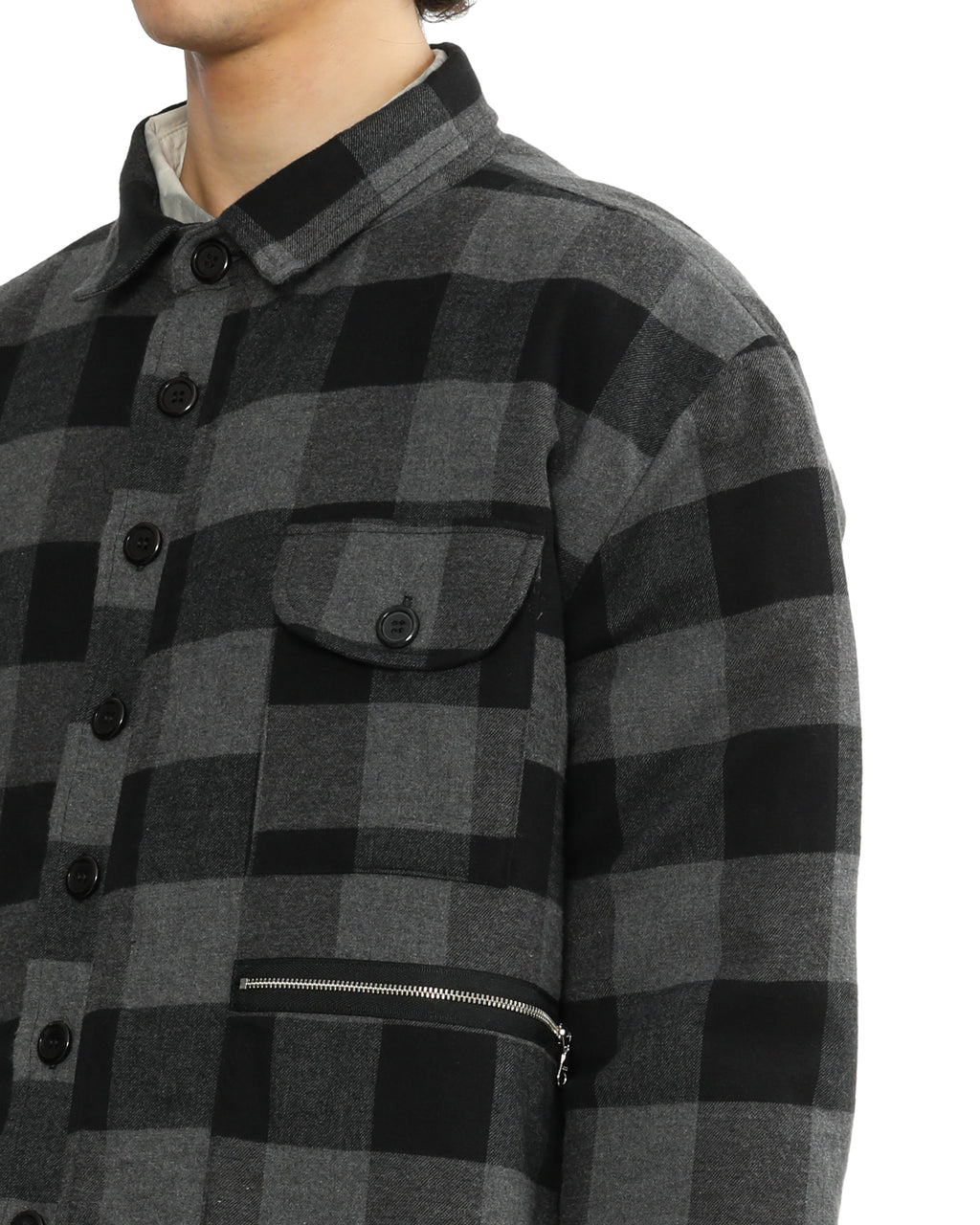 Padded flannel jacket