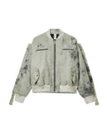 Mohawk sleeve bomber jacket