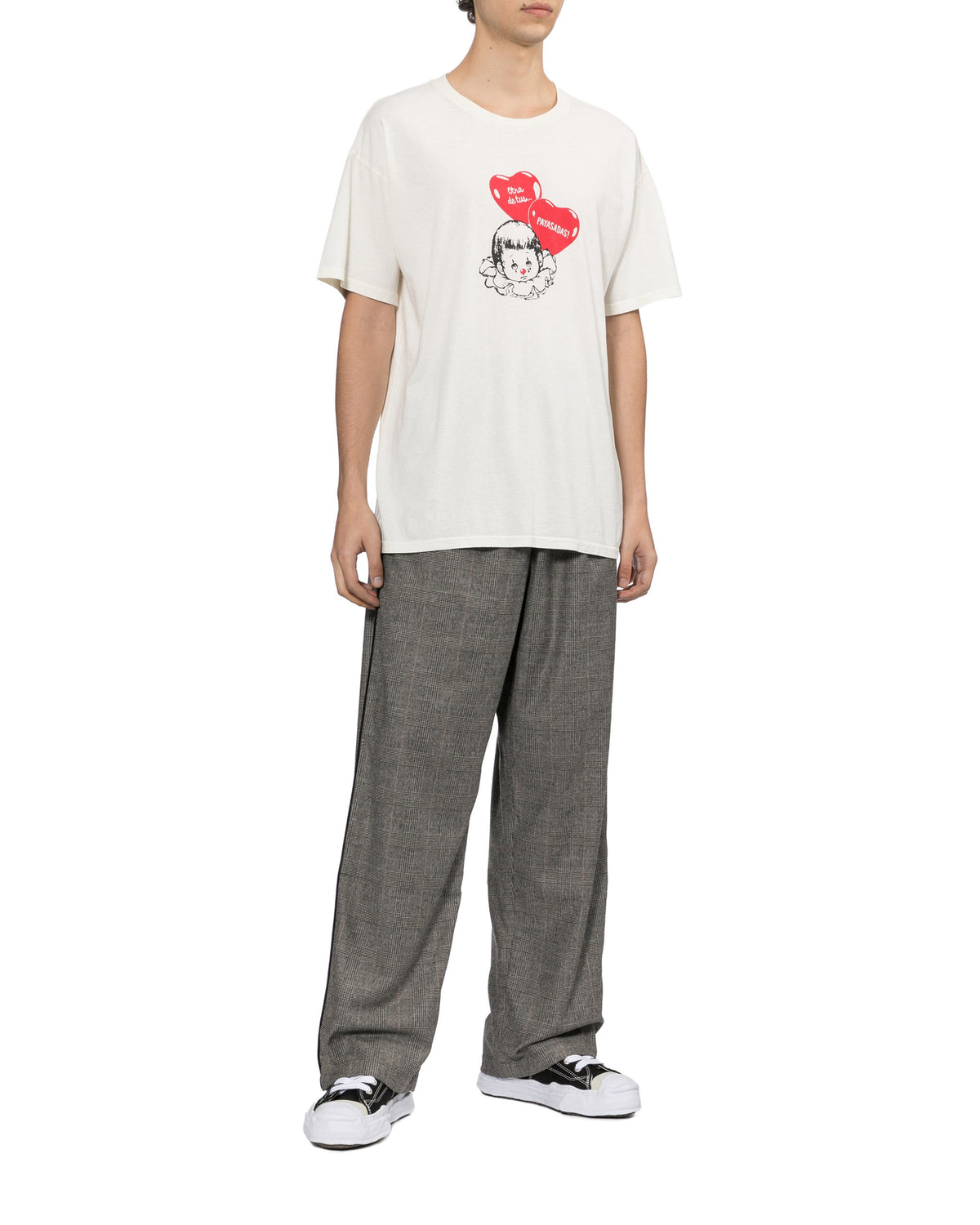 Graphic print crew neck tee
