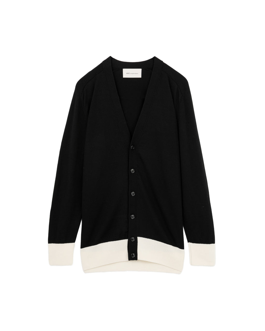 Contrast trim cardigan