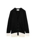 Contrast trim cardigan