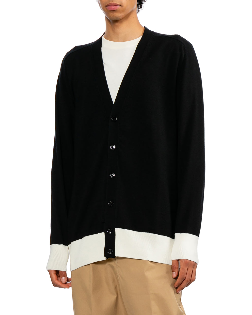 Contrast trim cardigan