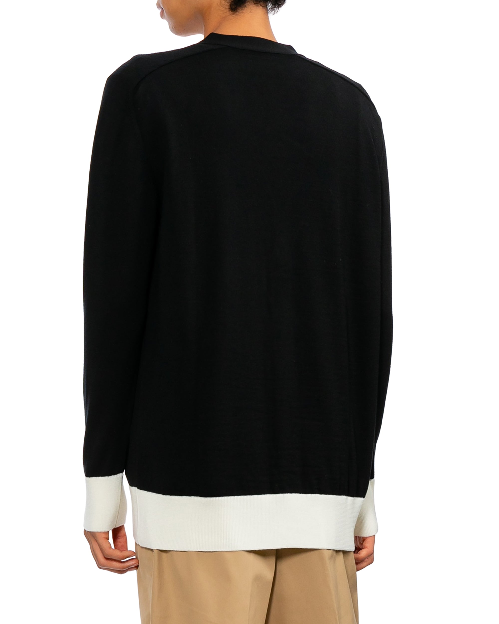 Contrast trim cardigan