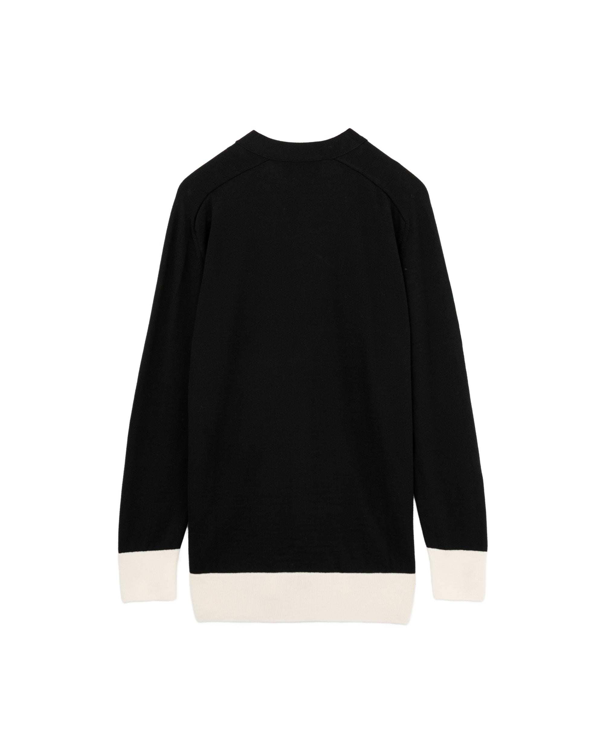 Contrast trim cardigan