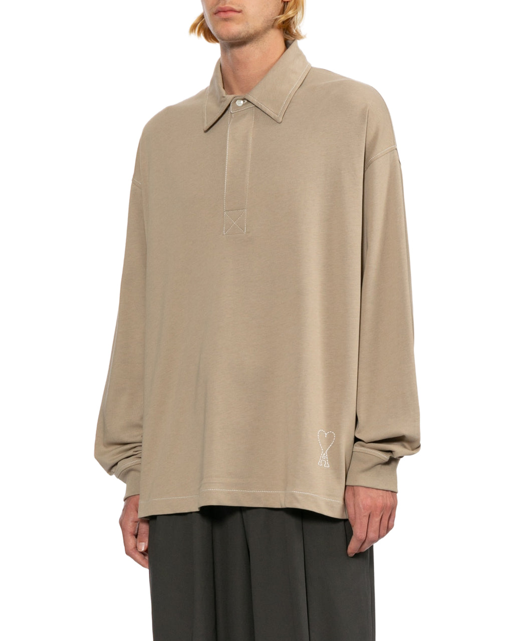 Long sleeve polo shirt