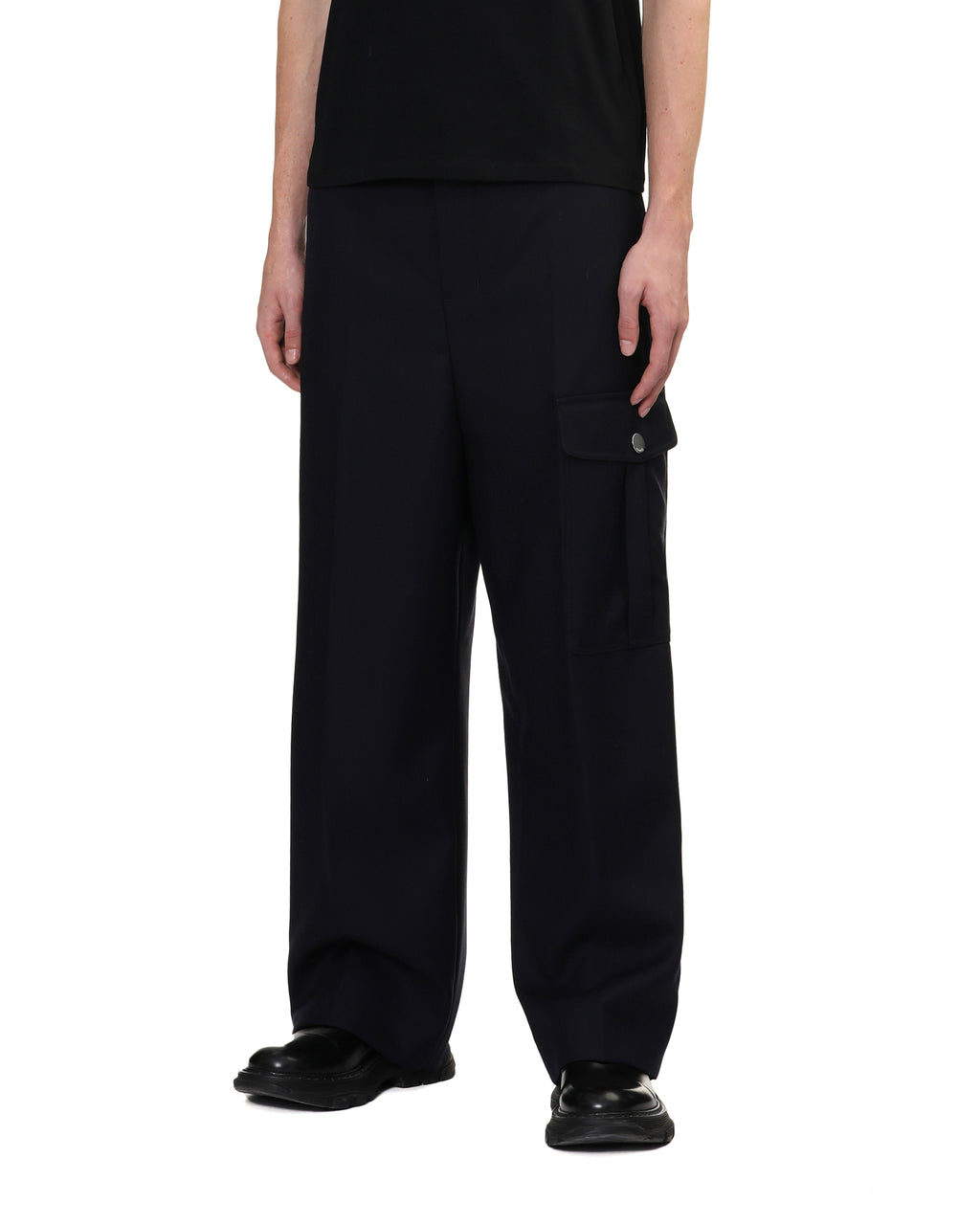 Straight leg trousers