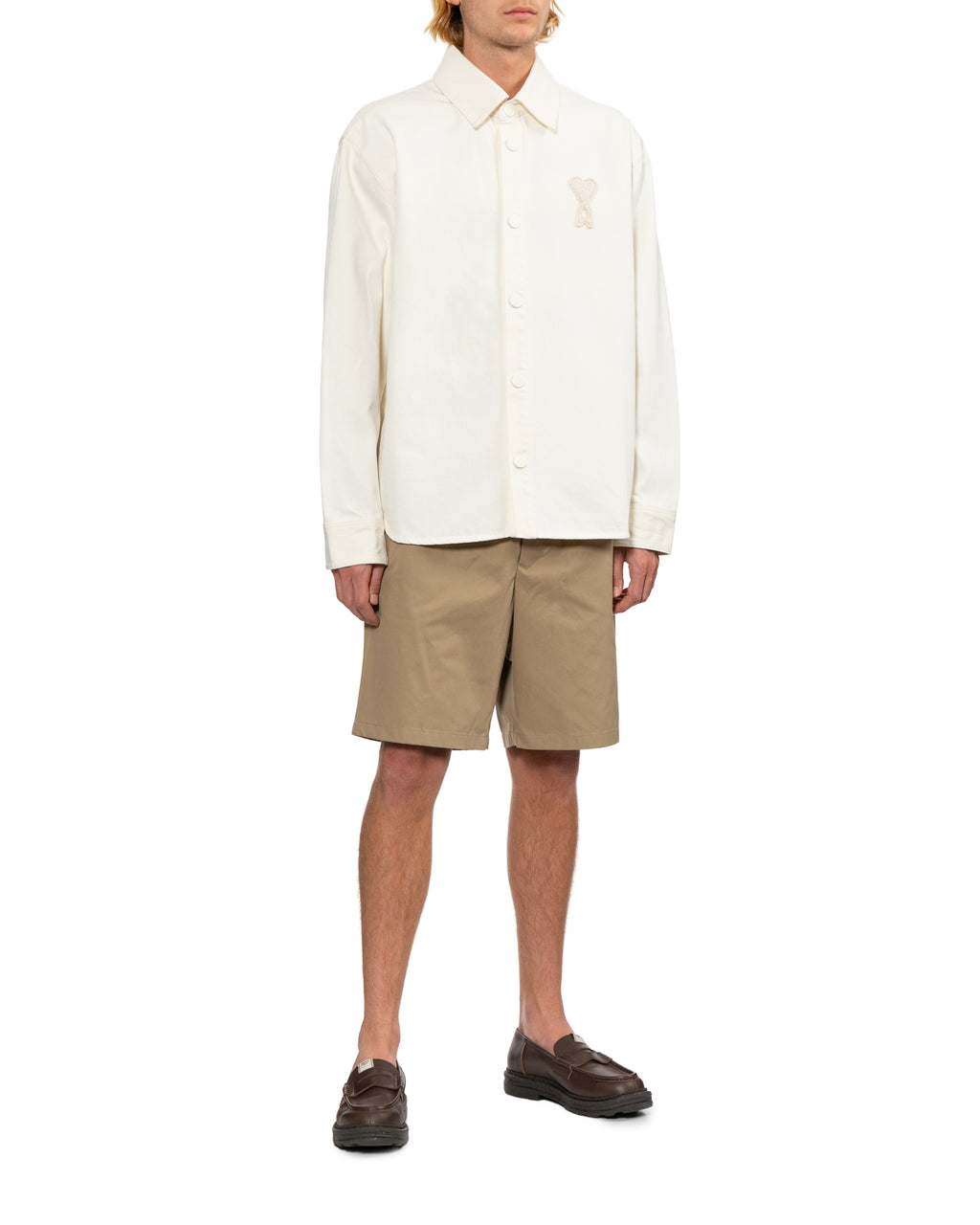 Elasticated-waist shorts