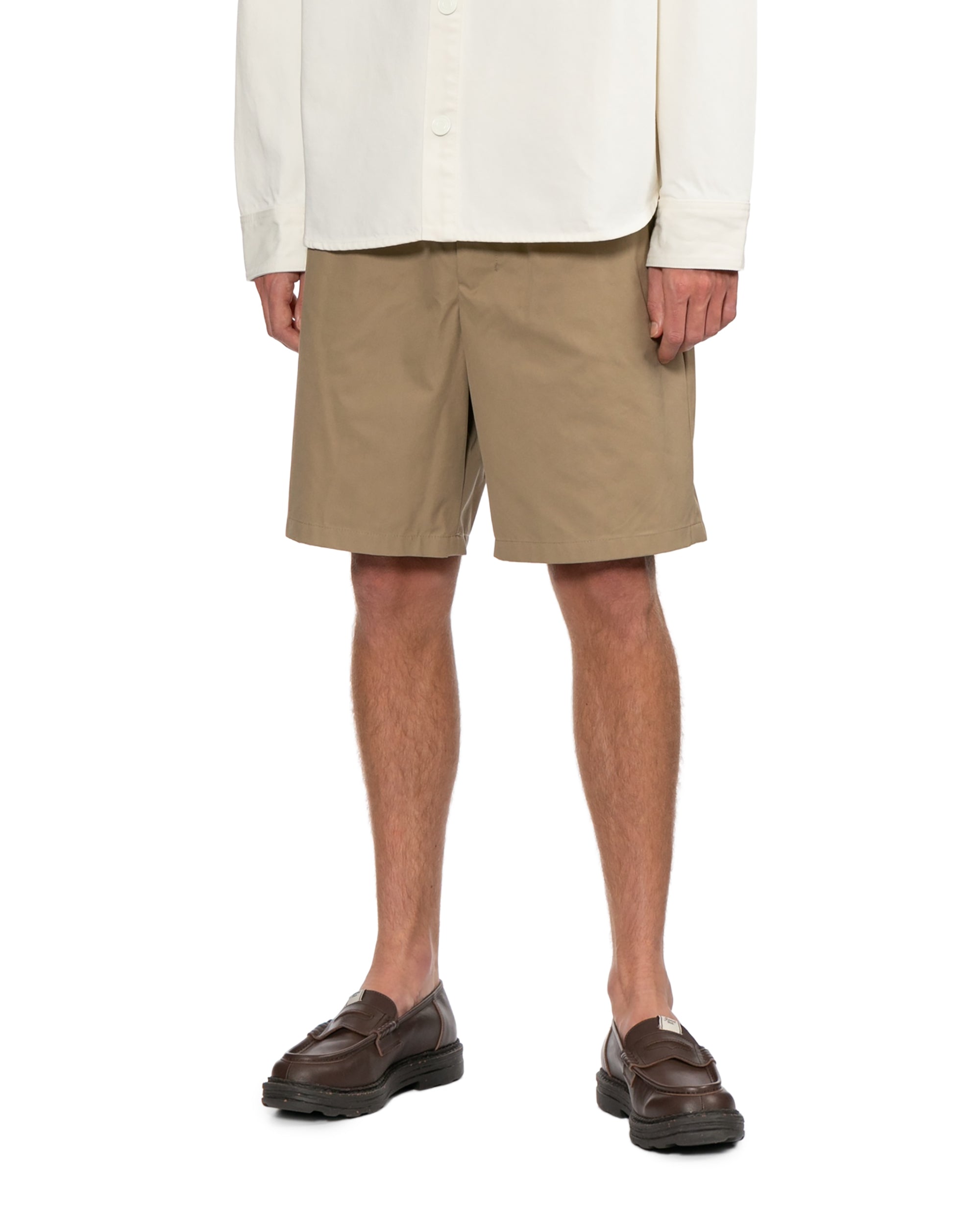 Elasticated-waist shorts