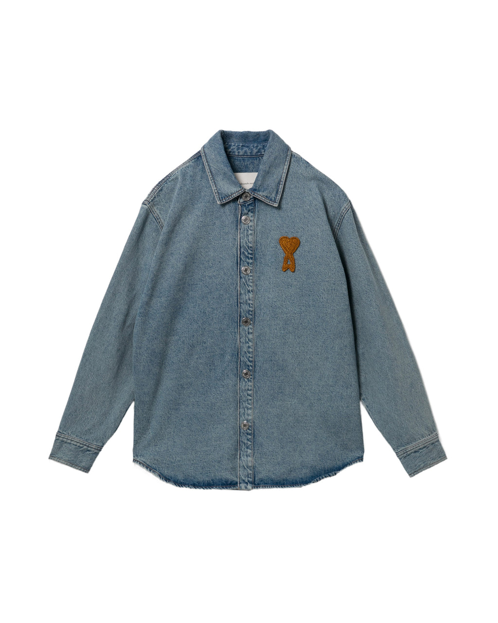 Embroidered denim shirt
