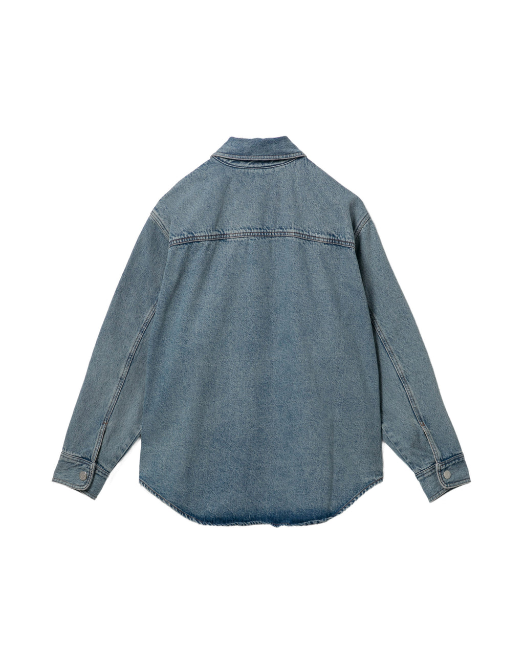 Embroidered denim shirt