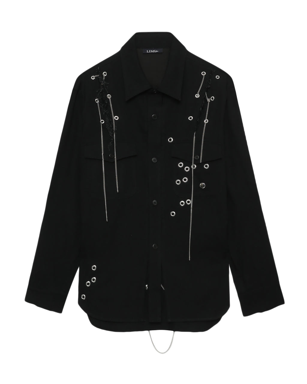 Metal eyelet detail shirt