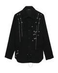 Metal eyelet detail shirt